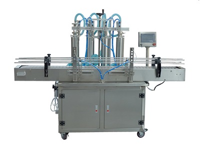 四頭全自動(dòng)食用油灌裝線